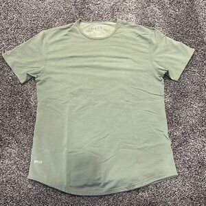 Bylt Basics Drop Cut Short Sleeve Crew Tee Shirt (Men's L) Green